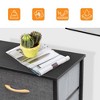 Pellebant Vertical Dresser for Bedroom Storage Tower 5-Drawer Steel Frame Wood Top Easy Pull Non-woven Fabrics Drawer - 4 of 4