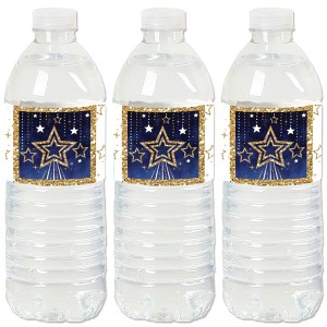 Big Dot of Happiness Starry Skies - Gold Celestial Party Water Bottle Sticker Labels - Set of 20 - 1 of 4