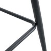 Vynxaria Modern Black PU  Chair Set - 2 Pieces with Ergonomic Design & Metal Legs - 4 of 4