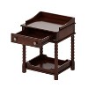 FURNIinspire Nightstands Side Table End Table Nightstand Bedside Table With Drawer, Open Shelf, Bedroom Furniture, Walnut Brown, 17.7"*20.4"*24.6" - 4 of 4
