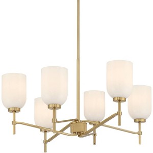 Possini Euro Design Possini Euro Skye 27 3/4" Wide Gold 6-Light Chandelier - 1 of 4