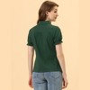 INSPIRE CHIC Women's Short Sleeve Button Down Peter Pan Collar Blouse - 4 of 4