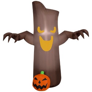 Gemmy Airblown Inflatable Tree w/JOL , 3.5 ft Tall, Multi - 1 of 2