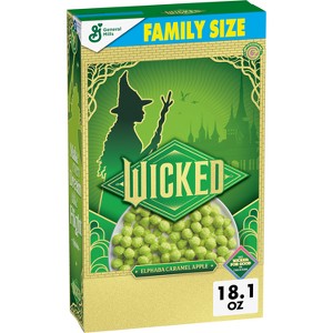 General Mills Wicked Elphaba Caramel Apple Family Size Breakfast Cereal - 18.1oz - 1 of 4