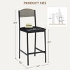 Bar Stools Set of 4, 25.2 Inch Counter Height Bar Stools with Back and Footrest - 2 of 4