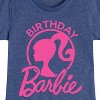Girls' - Barbie - Birthday Head Logo Fitted Short Sleeve Graphic T-Shirt - 2 of 4