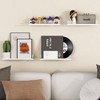 Floating Shelves Wall 8 Pack White Acrylic Shelf 15 Inch Room Decor Bookcase Vinyl Record Display Photo Picture in Bedroom - 2 of 4