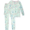 RuffleButts SoftSnooze Big Girls Ruffle Long Sleeve Pajama Set - 2 of 4
