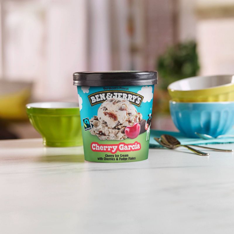 Ben & Jerry's Cherry Garcia Ice Cream - 16oz, 5 of 8