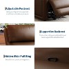Manual Recliner Chair - 360° Swivel Rocker with Adjustable Backrest & Footrest, Simulated Leather Reclining Armchair - 4 of 4