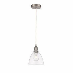 Edison Dome - 1 Light Cord Hung Mini Pendant In Industrial Style-10.25 Inches Tall and 7.5 Inches Wide - 1 of 1