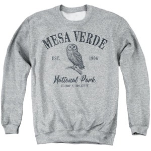 Men's Mesa Verde National Park Spotted Owl Icon Crewneck Sweatshirt - 1 of 4