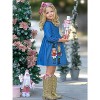 Enchanting Nutcracker Glitter Chambray Dress Mia Belle Girls - 4 of 4