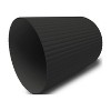 LunaLulinlk Black 1.64 Gallon Plastic Ribbed Wastepaper Basket - 2 of 4