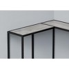 Sapphtopaz Modern Console Table with Corner L-Shaped Design Narrow Entryway Table with Metal Legs Accent Side Table for Living Room, Entryway, Gray - 2 of 4