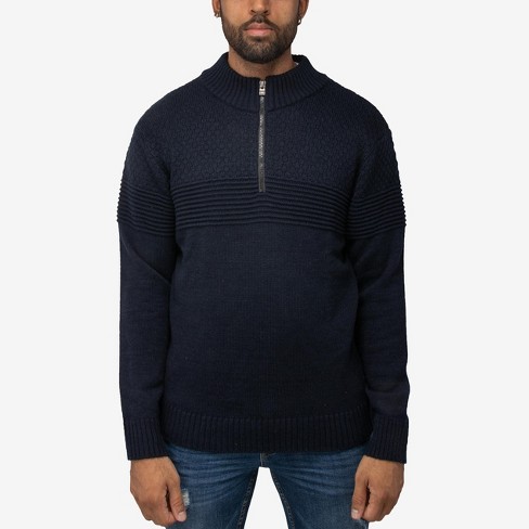 Mock shop zip sweater