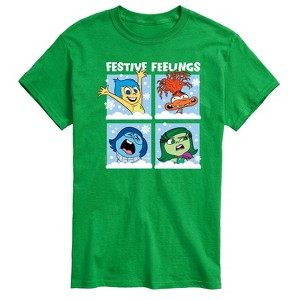 Men's - Inside Out 2 - Festive Christmas Feelings Short Sleeve Graphic T-Shirt - 1 of 4