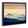 Stupell Industries Layered Foggy Sunrise Mountain Peaks Radiant Glow Floating Frame Canvas Art, Black, 31" x 25" - 2 of 4