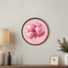 Creative Products Heart Balloons 20 x 20 Round Brown Framed Print - 4 of 4
