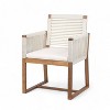 NicBex Polyester Patio Dining Chairs Set of 2,Outdoor Chairs with Rope Design Back and Arms,Kitchen Chairs for Dining Room,Backyard - 4 of 4