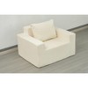 Sapphtopaz Comfortable Bean Bag Chair with Pillow Lazy Sofa Chair Bean Bag Chairs for Adults with High-Density Foam Accent Chair for Living Room - 3 of 4