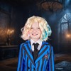 Angels Costumes Wednesday Inspired Gothic Girls Friend Blonde Child Costume Wig - 4 of 4