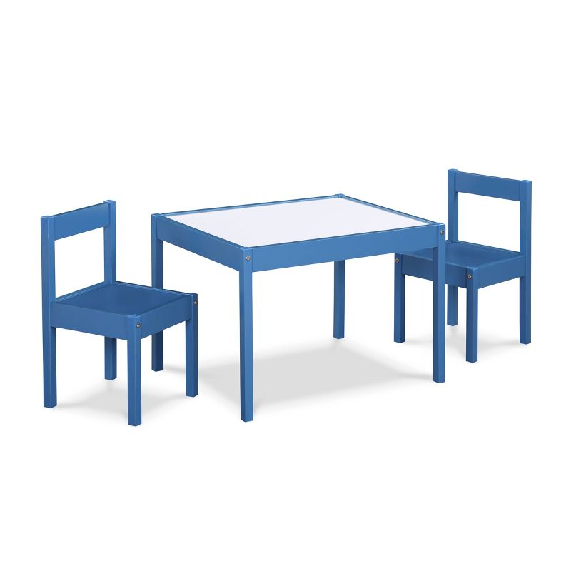 Olive &#38; Opie Gibson Dry Erase Kids&#39; Table and Chair Set - Dark Blue - 3pc, 2 of 8