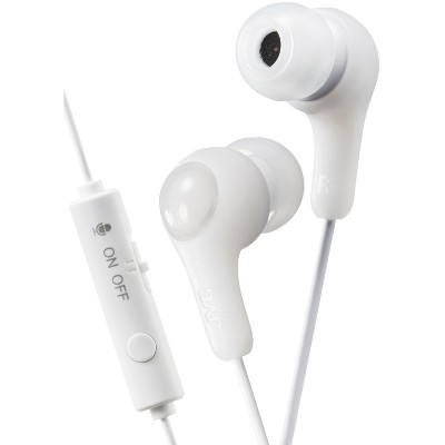 JVC Gumy Gamer Earbuds with Microphone (White)