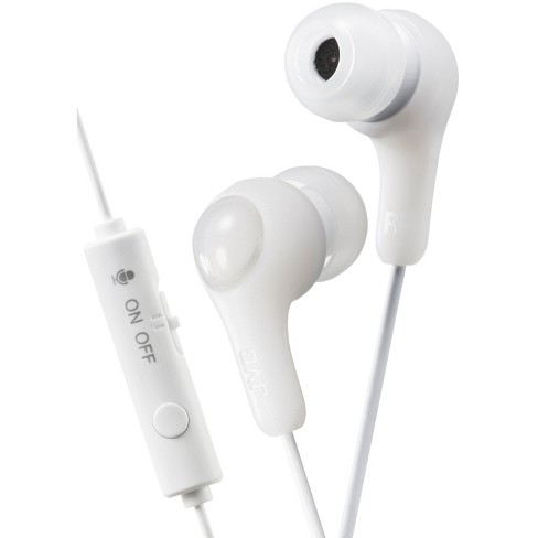 JVC Gumy Gamer Earbuds with Microphone White