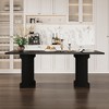 FUFU&GAGA Contemporary Wood Grain Dining Table, Large Rectangular Table, Elegant Home Furniture for Kitchen, Dining Room & Entertaining - 2 of 4