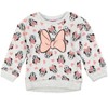 Disney Minnie Mouse Baby Girls Pullover Fleece Sweatshirt and Leggings Outfit Set Toddler - 3 of 4