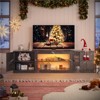 Pinmoco 70" LED TV Stand for TVs up to 80", Gaming Entertainment Center with Storage - 2 of 4