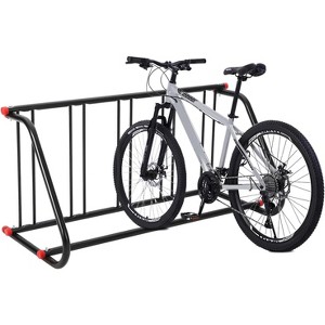 10-Holder Double Sided Grid Bike Racks - Heavy Duty Bicycle Rack Garage Floor, Freestanding Bicycle Floor Parking Stand for Streets & Schools - 1 of 4