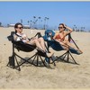 ARROWHEAD OUTDOOR Folding Hammock Camp Chair with Detachable Footrest, Stabilized Feet, Padded Headrest and Seat, Large Cup Holders, 300 LBS Weight - 3 of 4
