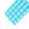 Unique Bargains Ice Mould 24-Cavity Square Ice Tray with Lid Hand Wash Only Silicone 7.28"x4.53"x1.18" 1 Pc - 3 of 3