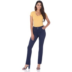 Rekucci Women's Secret Figure Straight Pant with Tummy Control - 1 of 4