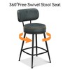 Dyonery 26.3" H Bar Stools Set of 2/4,Faux Leather Counter Height Bar Stools,Modern Backless/Back Counter Stools for Kitchen Island,Home Bar - 3 of 4