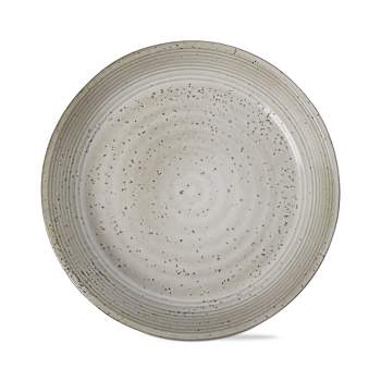 tagltd Loft Speckled Reactive Glaze Stoneware Dinnerware Plate 10 inch Latte Dishwasher Safe