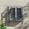 PawHut Catio Outdoor, Cat Window Catio for 2-3 Large Indoor Cats with 2 Jumping Platforms, Scratching Post, Cat Window Box for Playing, Sunbathing - 3 of 4