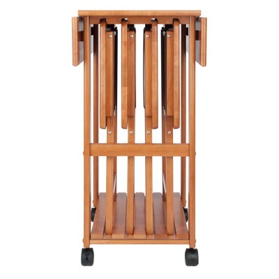 Sophia Transitional Teak 5-Piece Snack Table Set