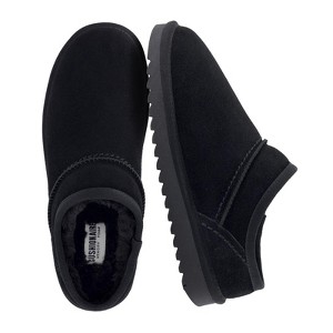 CUSHIONAIRE Women's Hilo 2 Premium Suede Slip-On House Slippers – Clog Slippers for women, Memory Foam, Faux Shearling, Wide Widths Available - 1 of 4