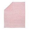 Lambs & Ivy Signature Pink/White 100% Cotton Marl Textured Knit Baby Blanket - 2 of 4