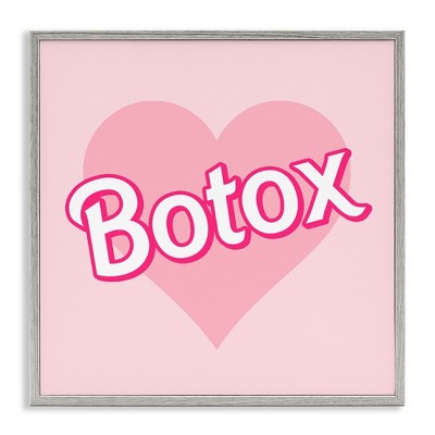 Stupell Industries Pink Heart Botox, 12" x 12"
