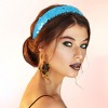 Unique Bargains Women's Sparkle Sequins Headbands Pink Blue 1 Pc - 3 of 4