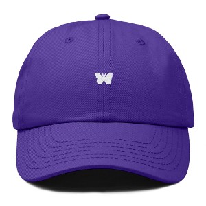 Dalix Lil Butterfly Embroidered Cotton Cap Outdoor Dad Hat Womens - 1 of 4