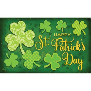 Briarwood Lane St. Patricks Day Doormat 30x18 Indoor Outdoor Lucky Shamrocks For St. Patricks Day Doormat - 1 of 4