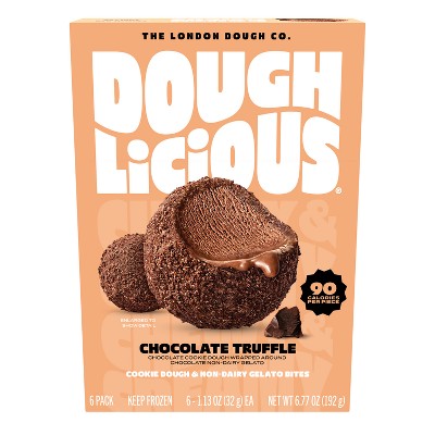 Doughlicious Chocolate Truffle Frozen Cookie Dough & Gelato Bites - 6pk/6.77 fl oz