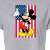 Women's - Disney - Mickey Flag Cropped Graphic T-Shirt - 2 of 4