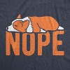 Womens Nope Corgi T shirt Funny Pet Lover Dog Mom T-Shirt Cool Graphic for Her - Crazy Dog Women's T Shirt - 2 of 4
