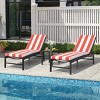 Crestlive Products Patio Outdoor Chaise Lounge Cushion Beige 2 PC - 2 of 4